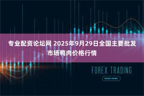 专业配资论坛网 2025年9月29日全国主要批发市场鸭肉价格行情